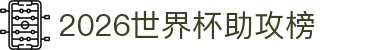 2026世界杯助攻榜- 助攻/关键传球实时数据